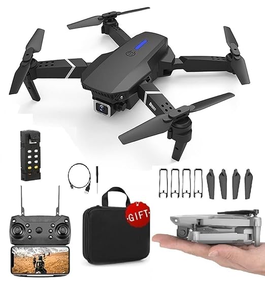 E88 Pro Foldable Drone with HD Camera | Smart Controls, Gesture Selfie, and Fun Flight for Beginners